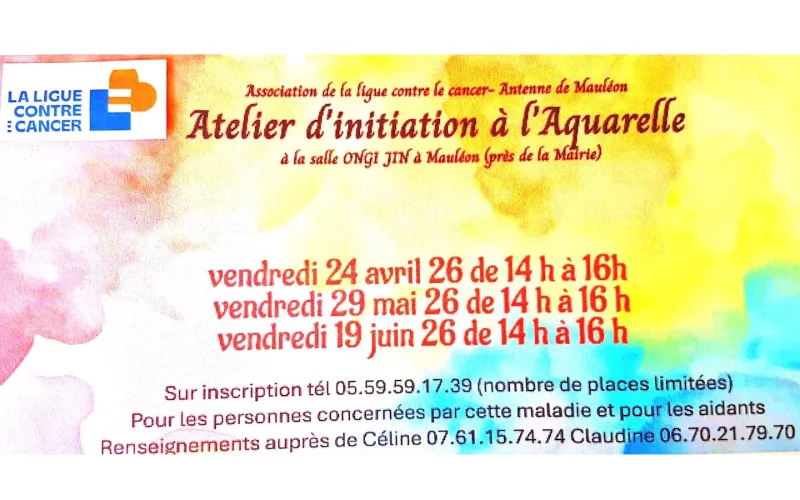 Atelier d'initiation à l'aquarelle