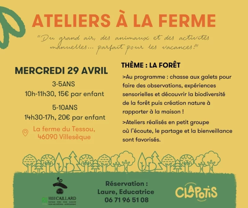 Ateliers à la ferme