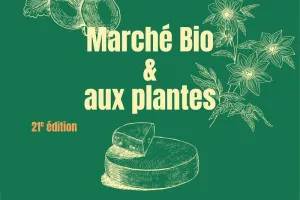 Marché bio et aux plantes
