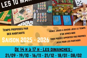 Les 10 manches de jeux