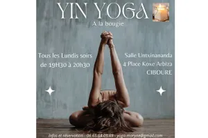Yoga doux à la bougie