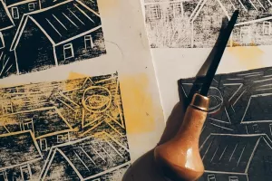 Visite-atelier - Paysage gravé